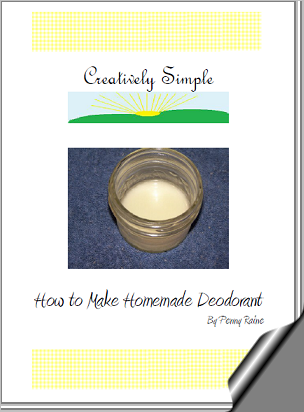 Creatively Simple ~ How to Make Homemade Deodorant